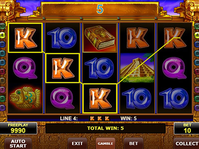 Book Of Aztec pokie screen 2